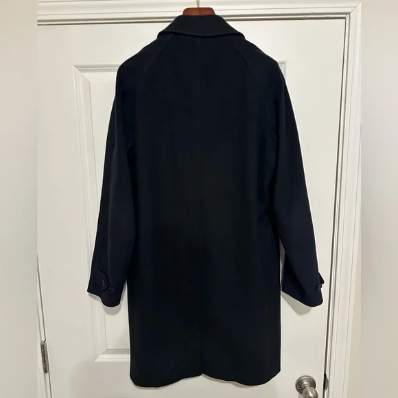 Sid Mashburn - Tailored Traveler’s Trench - Wool/Cashmere - Navy - Medium - Picture 7 of 12